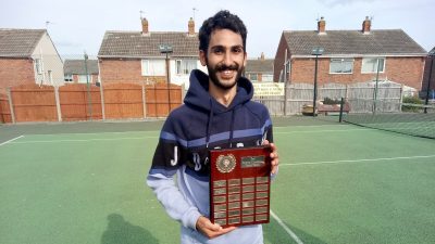 Winner of the Steve Campbell Trophy 2021 at Norbreck Bowling and Tennis Club